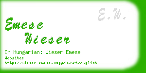 emese wieser business card